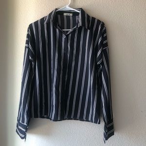 H&M striped black shirt